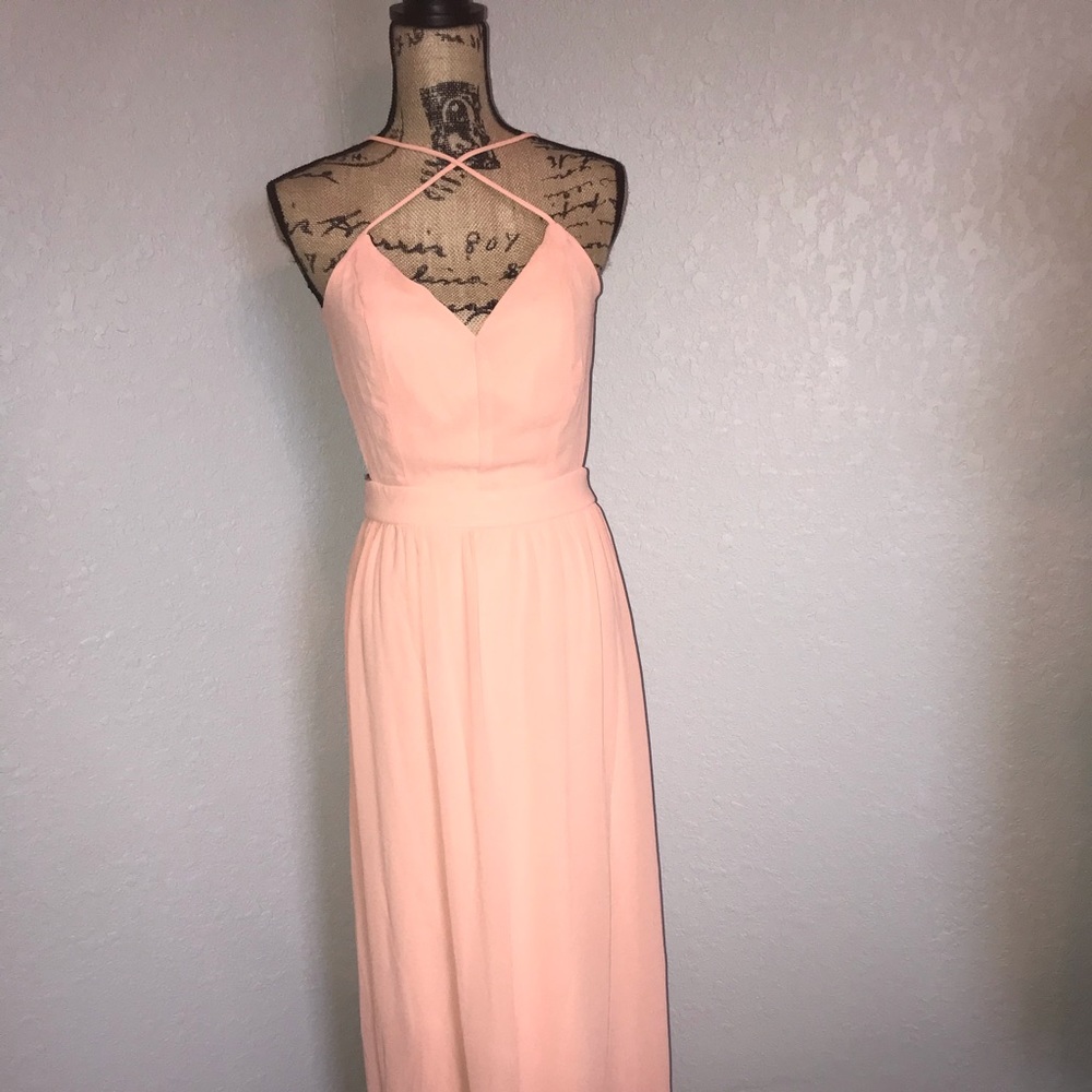🌟Brand New🌟LuLu’s Peach 🍑 Spaghetti Strap Dress